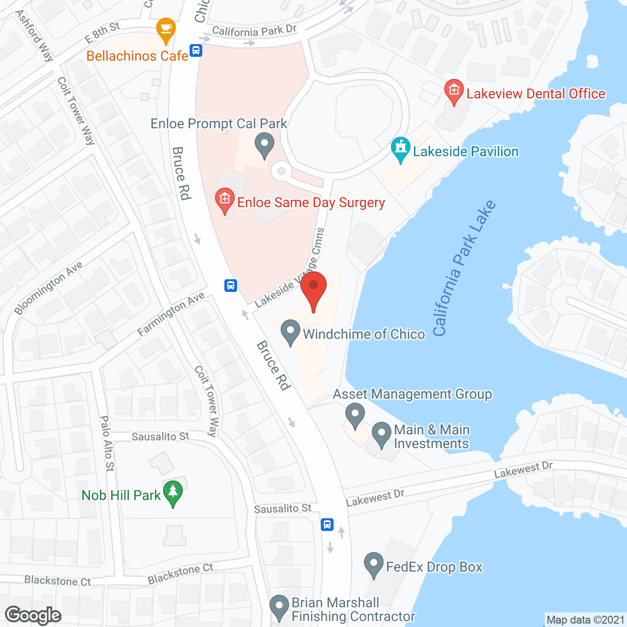 Lighthouse at Chico in google map