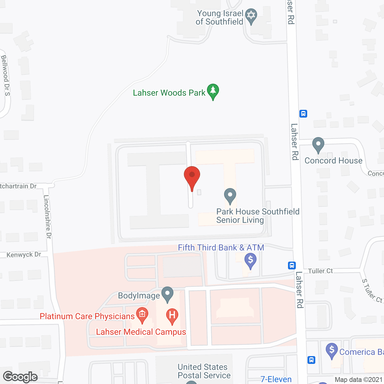 Park House Southfield in google map