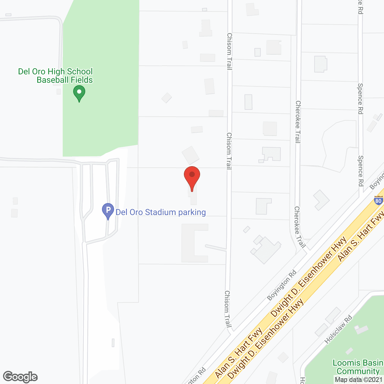 Evergreen Estates in google map