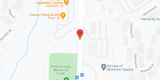Sunrise of Newtown Square in google map