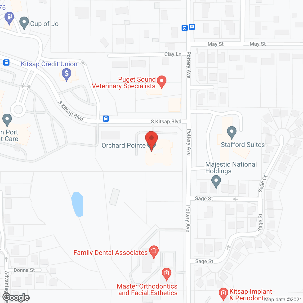 Orchard Pointe by Cogir in google map