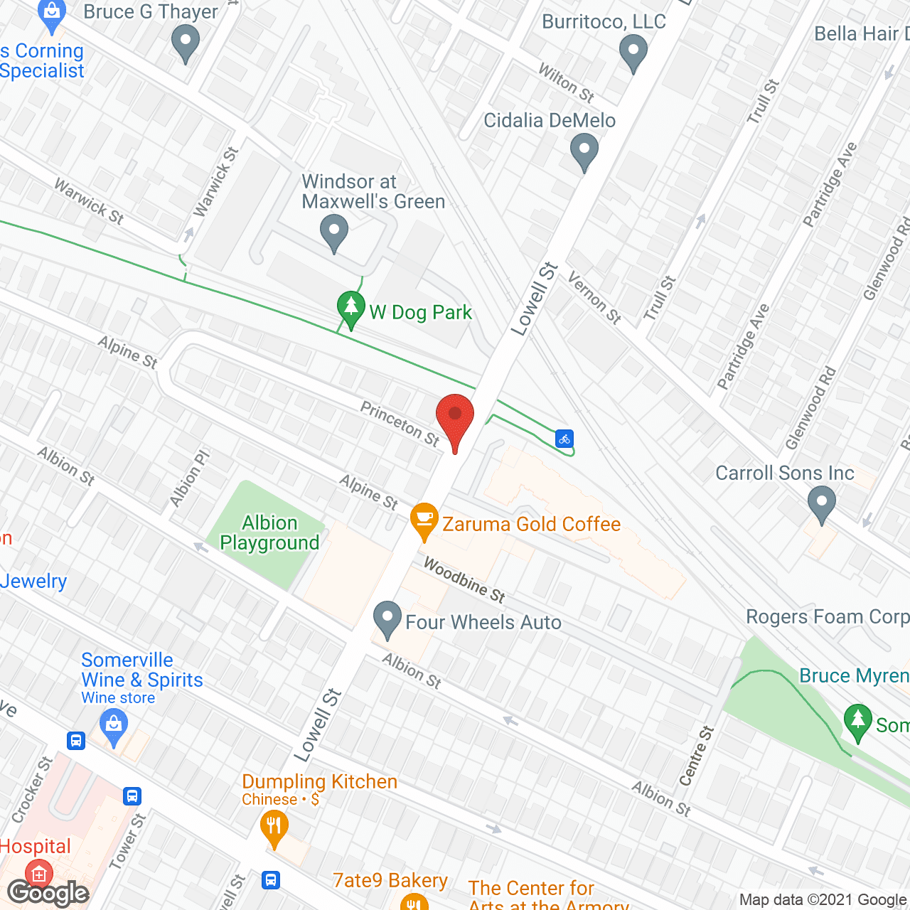 VNA Senior Living at Lowell Street in google map