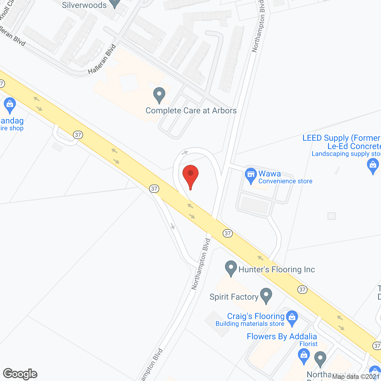 Silverwoods Living in google map