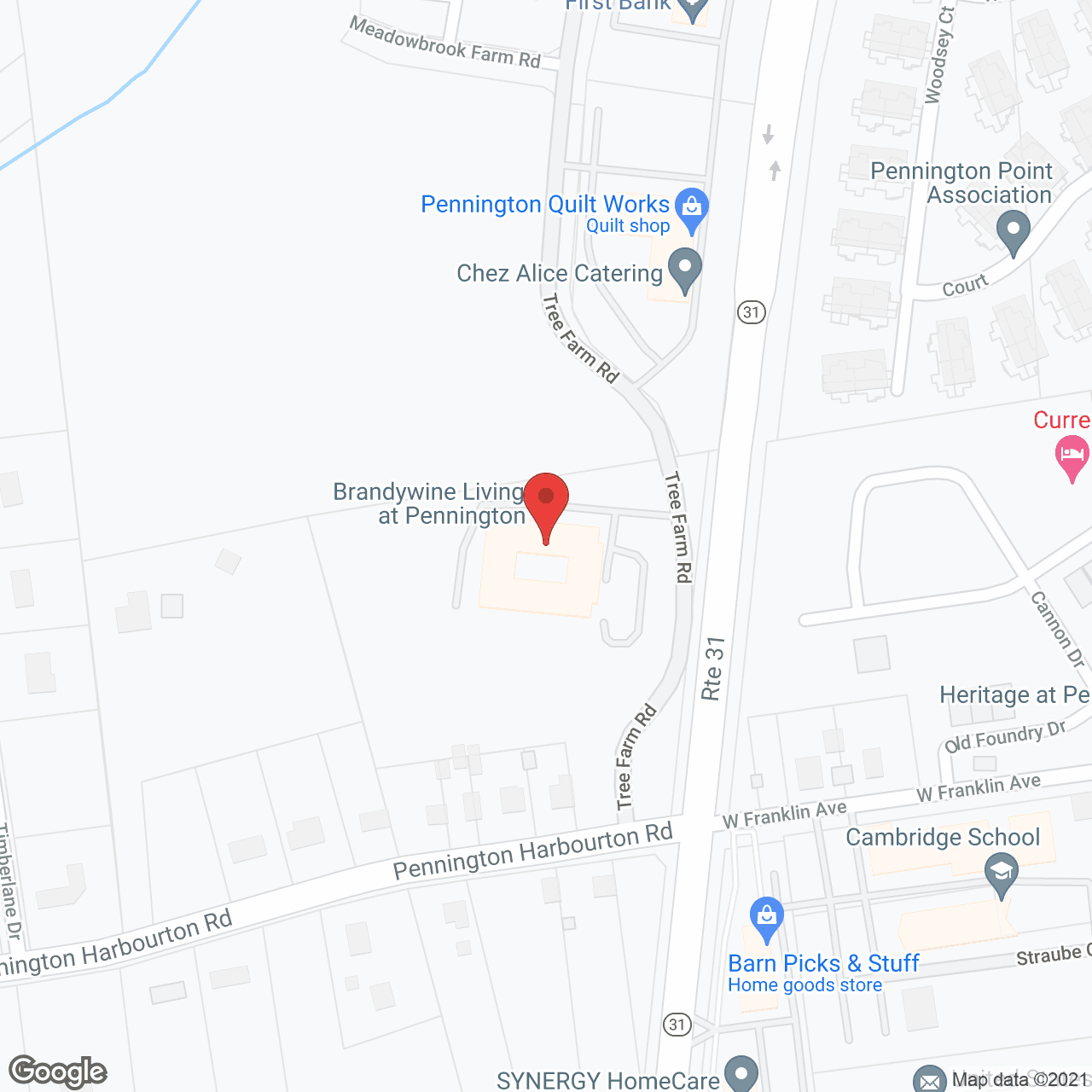 Brandywine Pennington by Monarch in google map