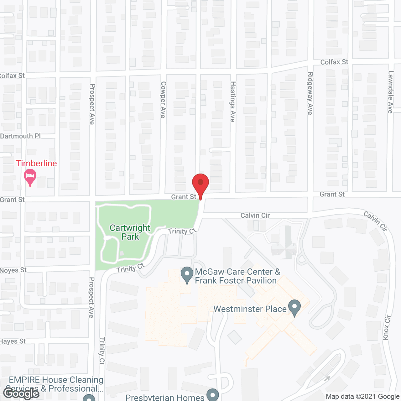 Westminster Place in google map