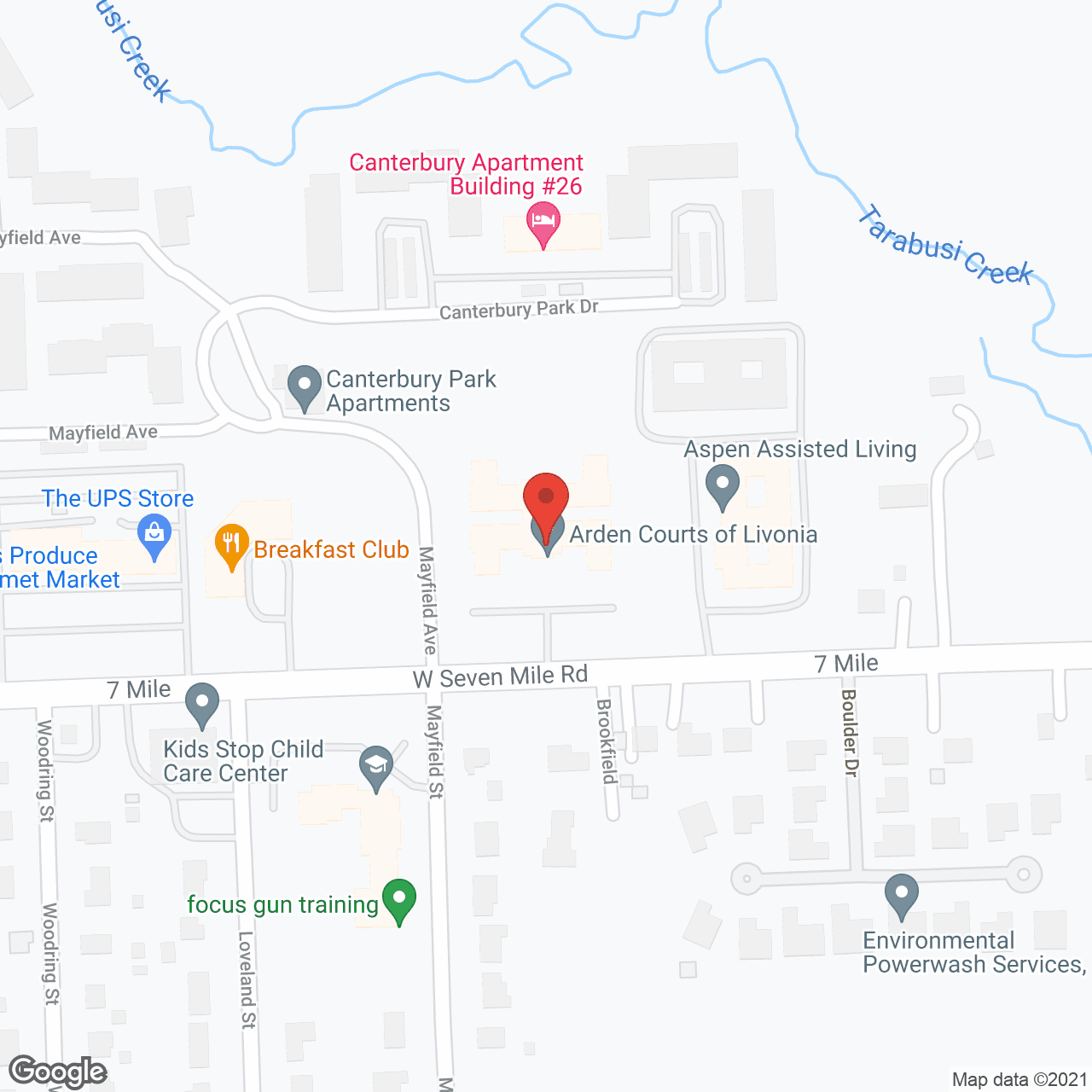 Arden Courts Livonia, A Memory Care Community in google map