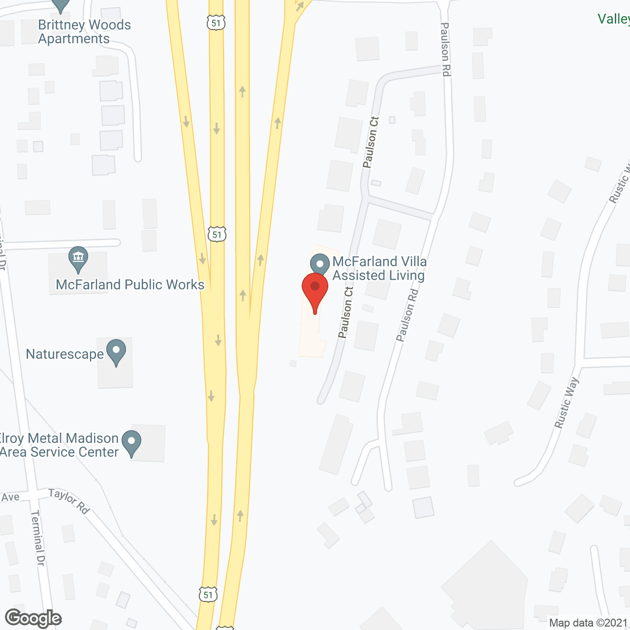 McFarland Villa Assisted Living in google map