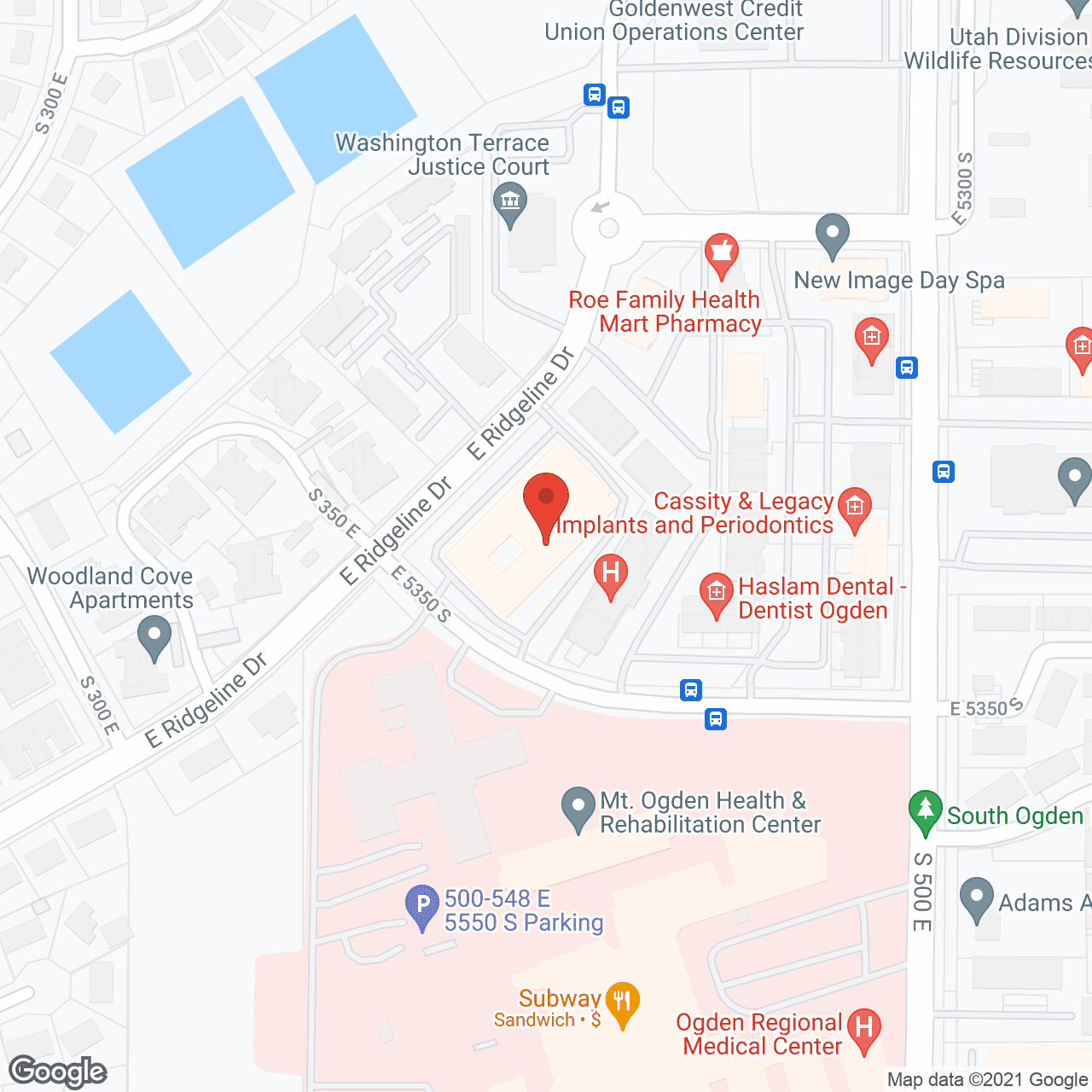 Washington Terrace Nursing Ctr in google map