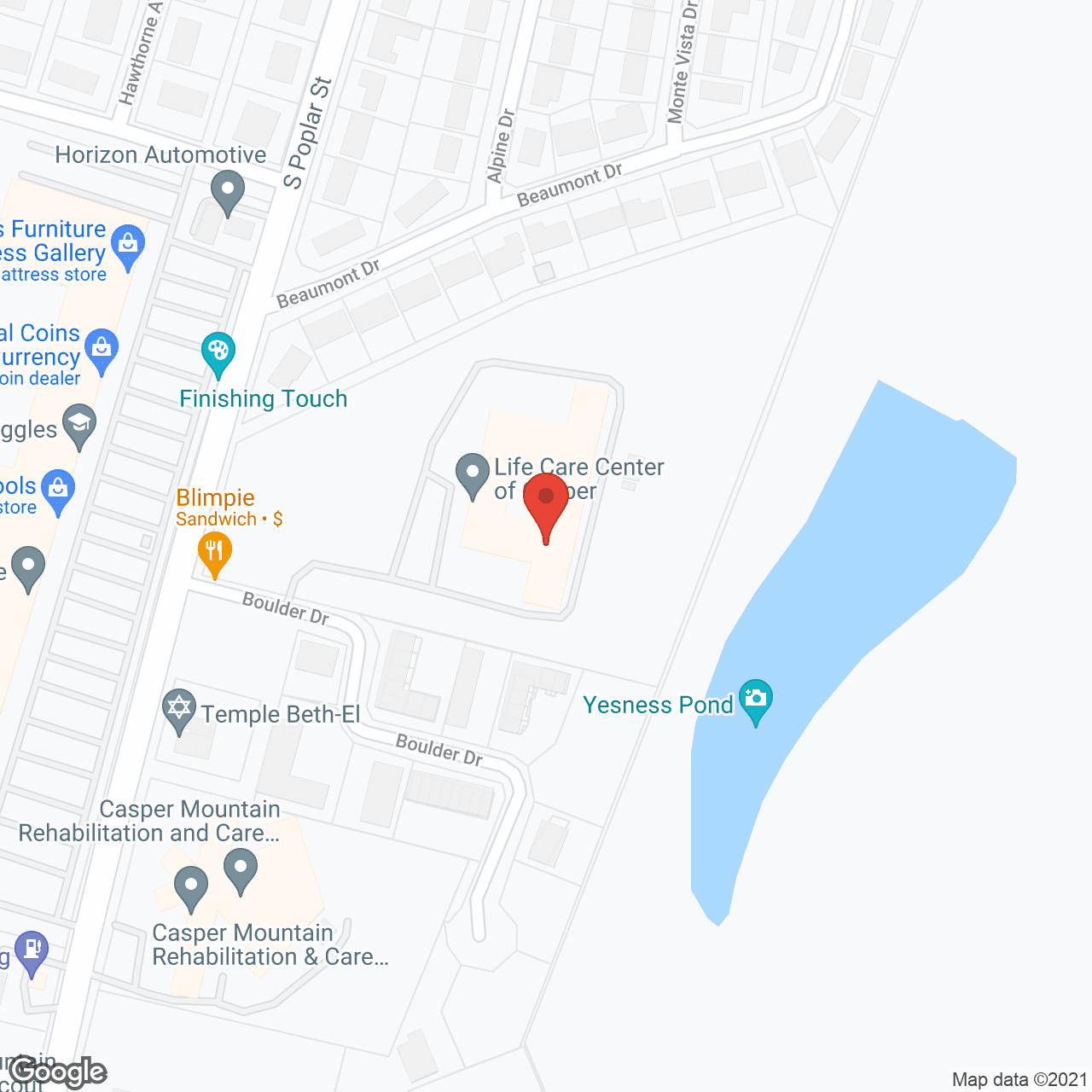 Life Care Ctr of Casper in google map