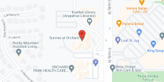 Sunrise of Orchard in google map