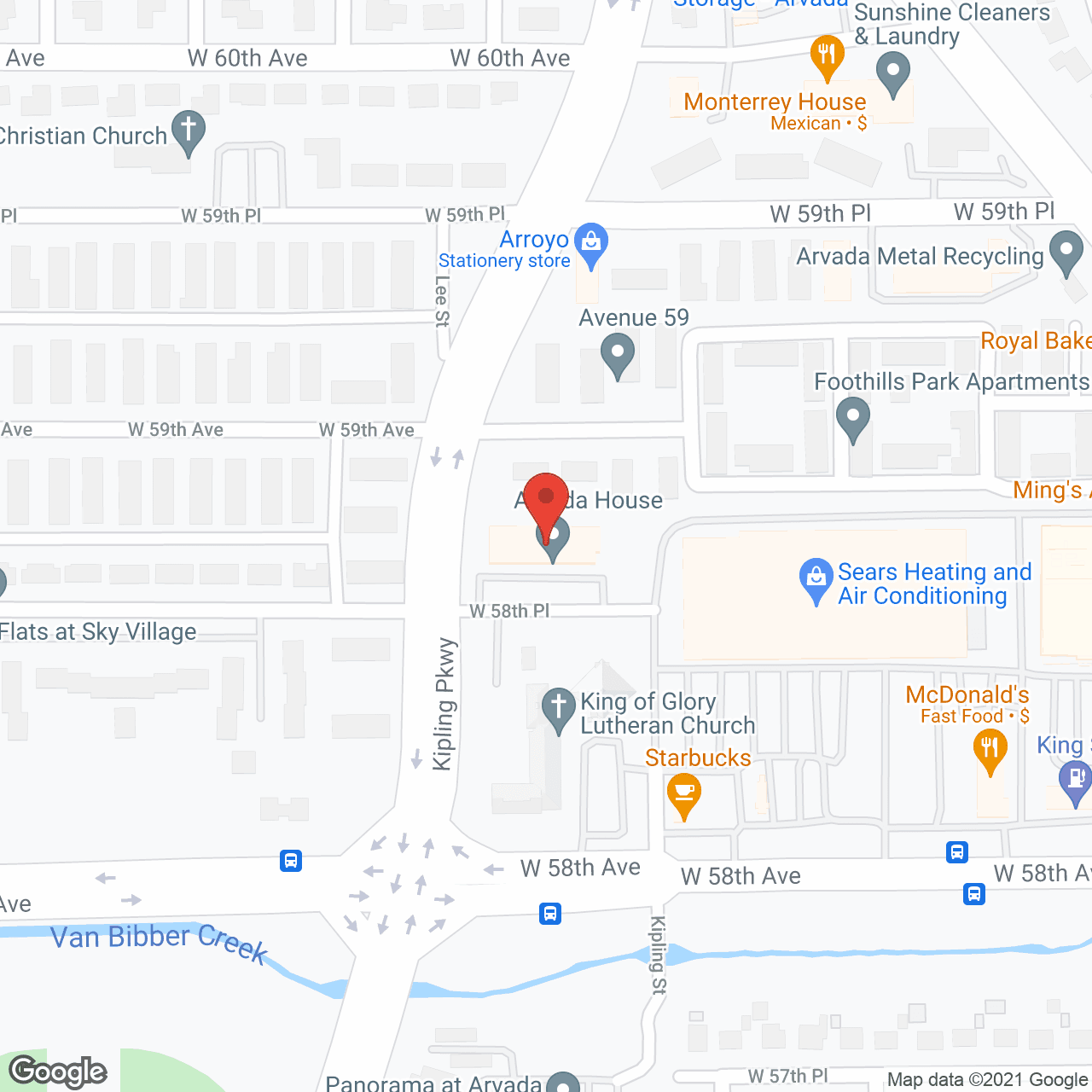 Arvada House Apartments in google map