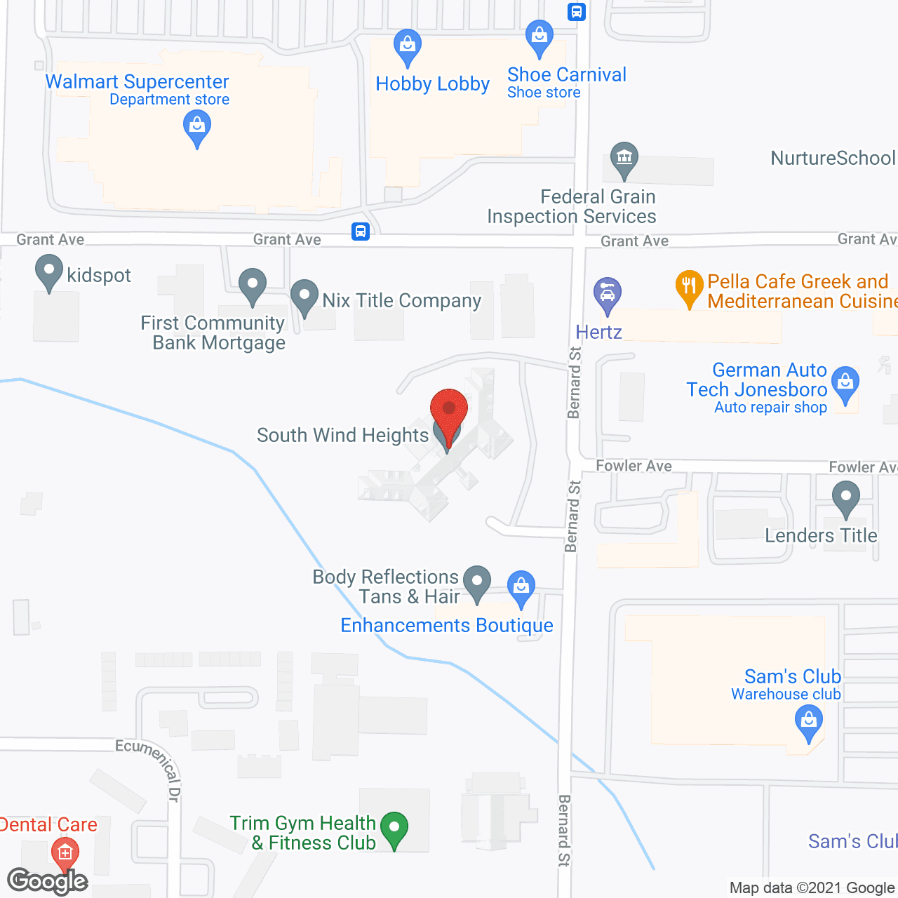 South Wind Heights in google map