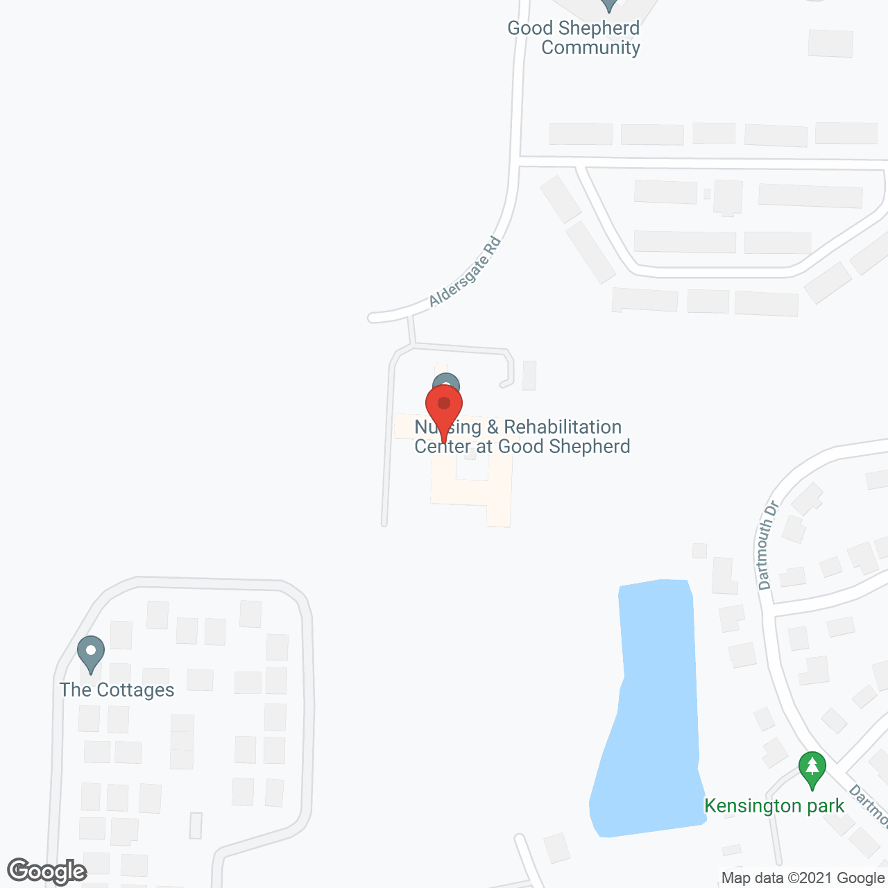 Nursing and Rehabilitation at Good Shepherd in google map