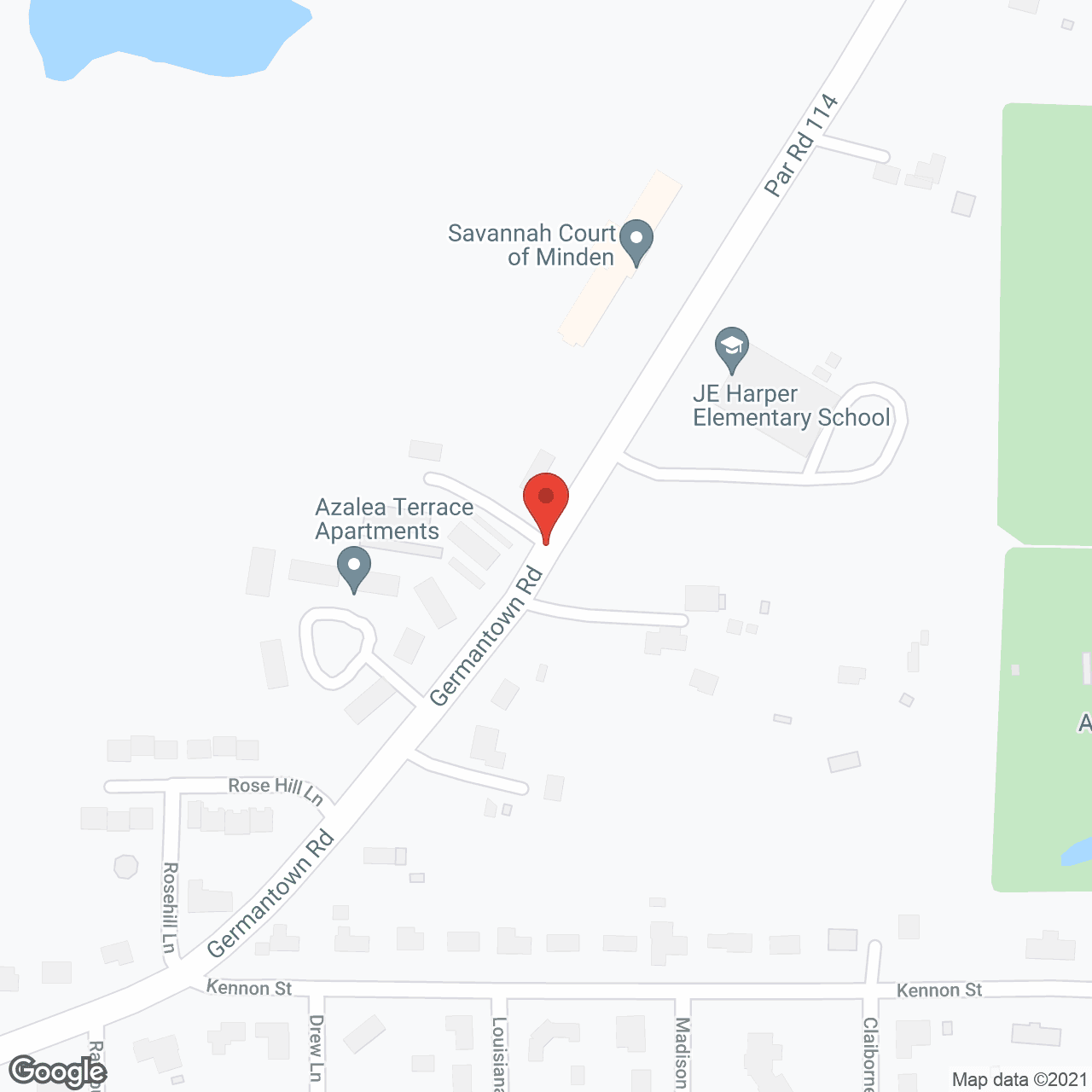 The Columns of Germantown in google map