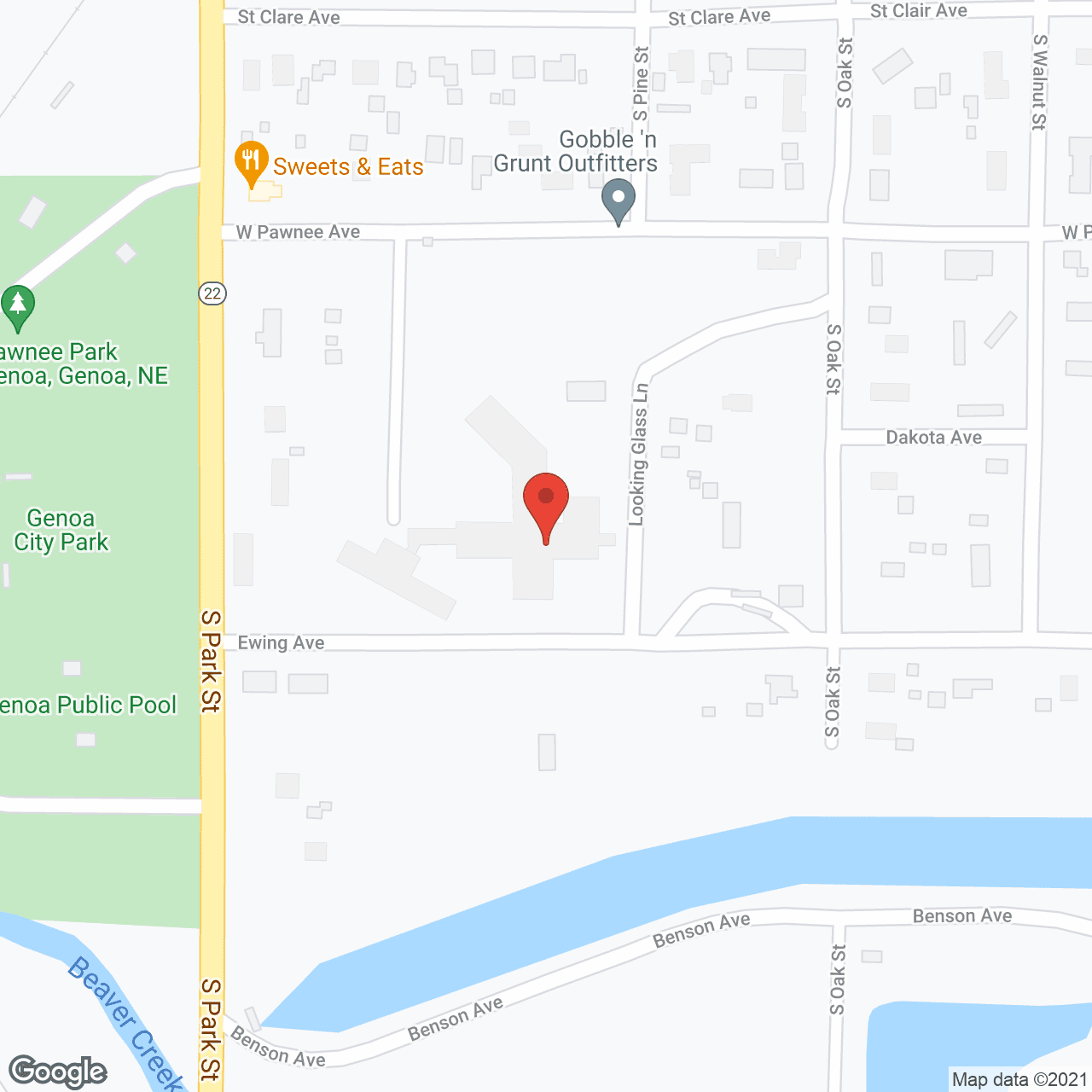 Genoa Community Hosp/Ltc in google map