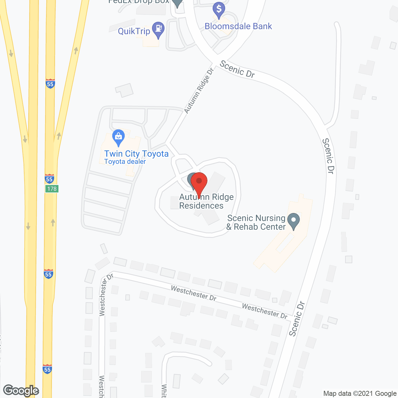 Autumn Ridge Residences in google map