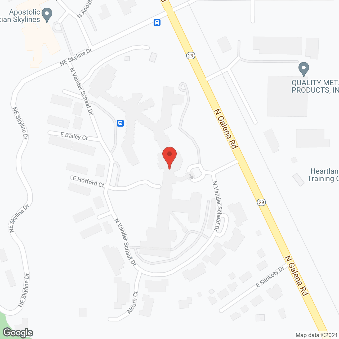 EverTrue Lutheran Hillside Village in google map