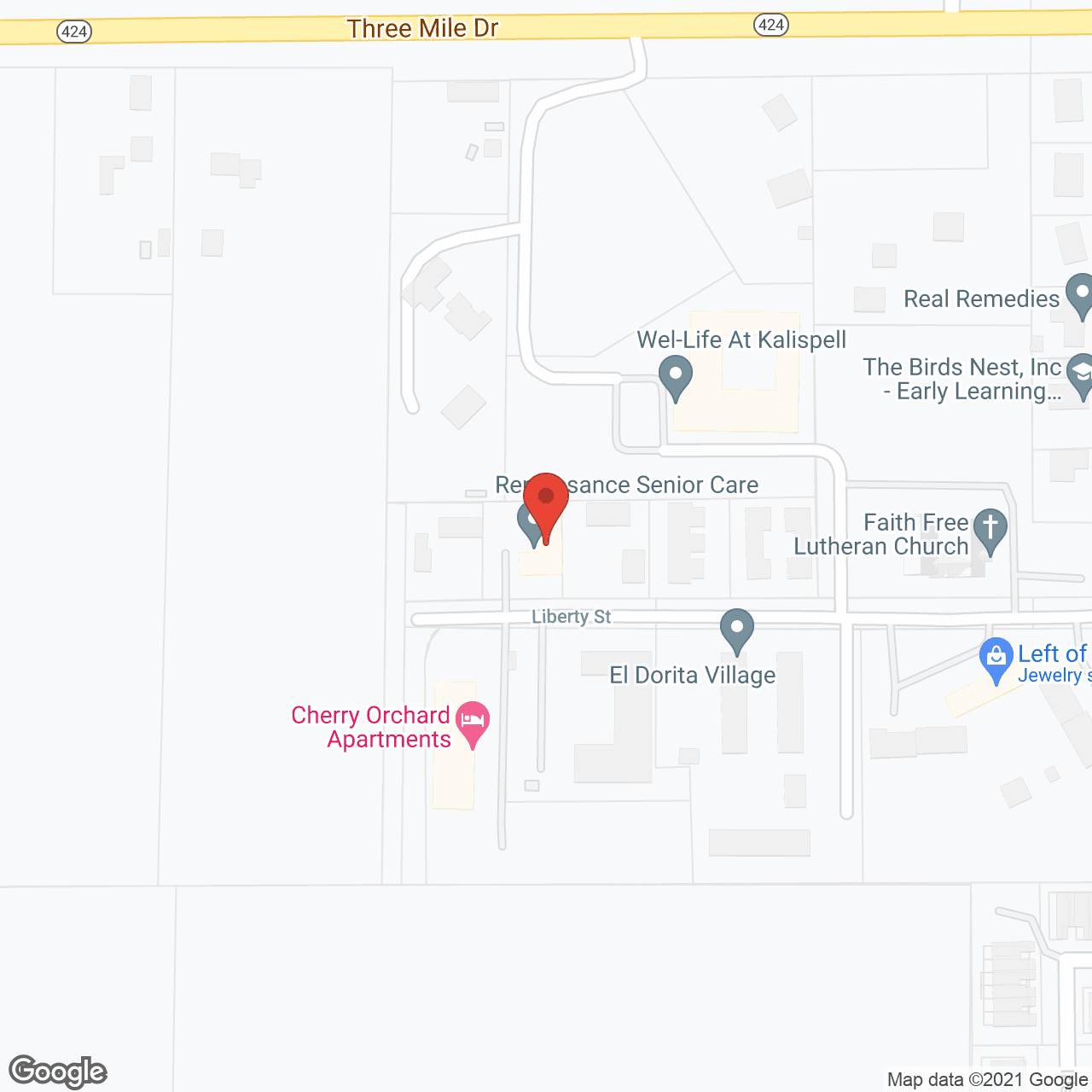 Renaissance Senior Living in google map