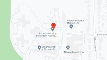 Ascension Living Bethlehem Woods Village in google map