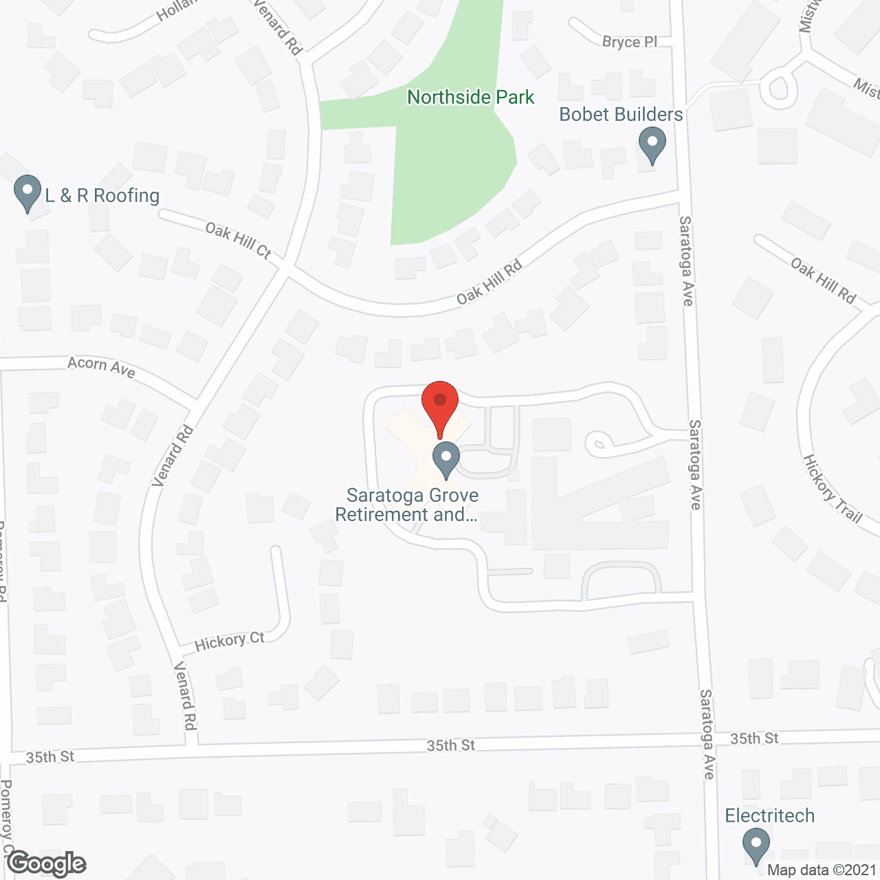 Downers Grove Senior Living in google map
