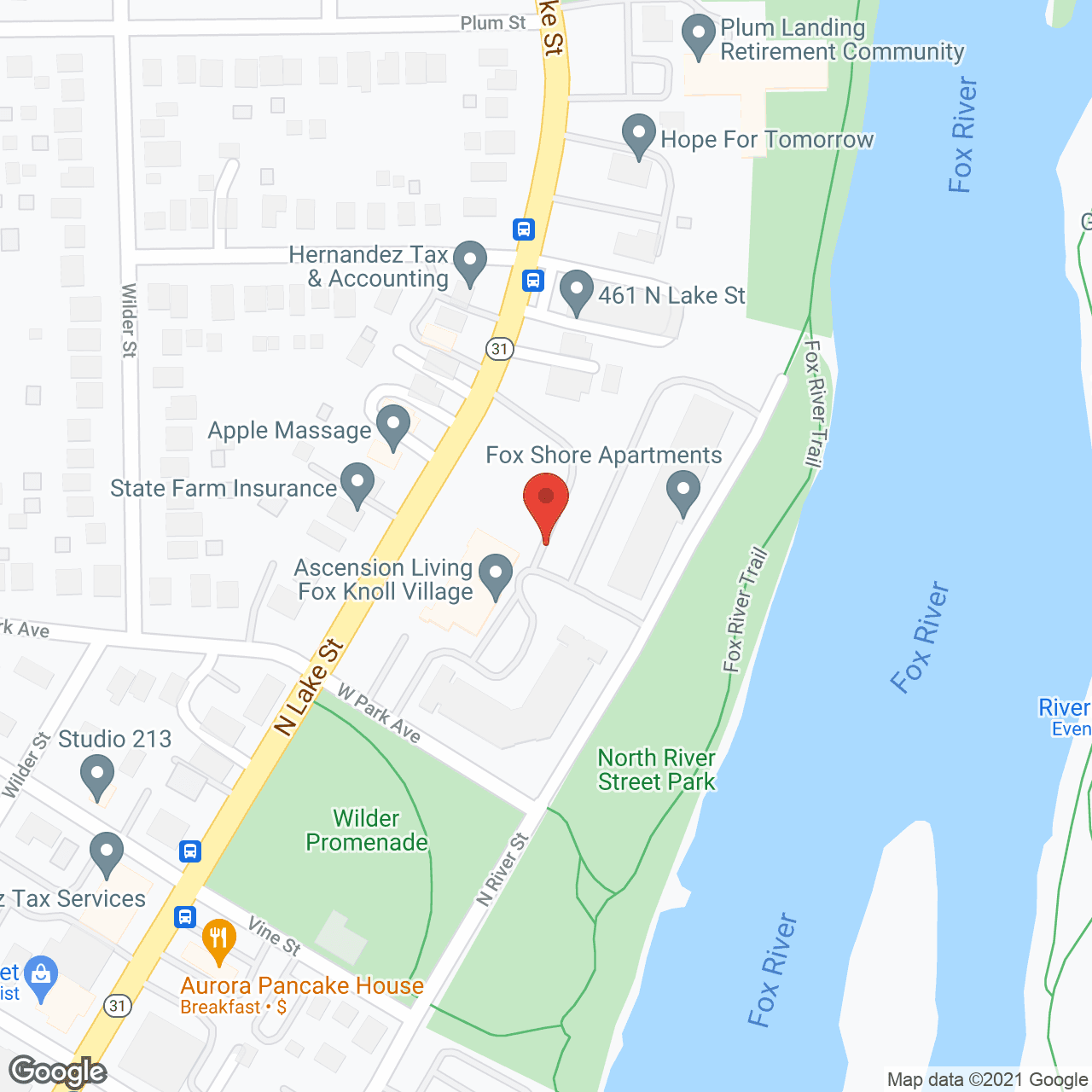 Fox Knoll Village in google map