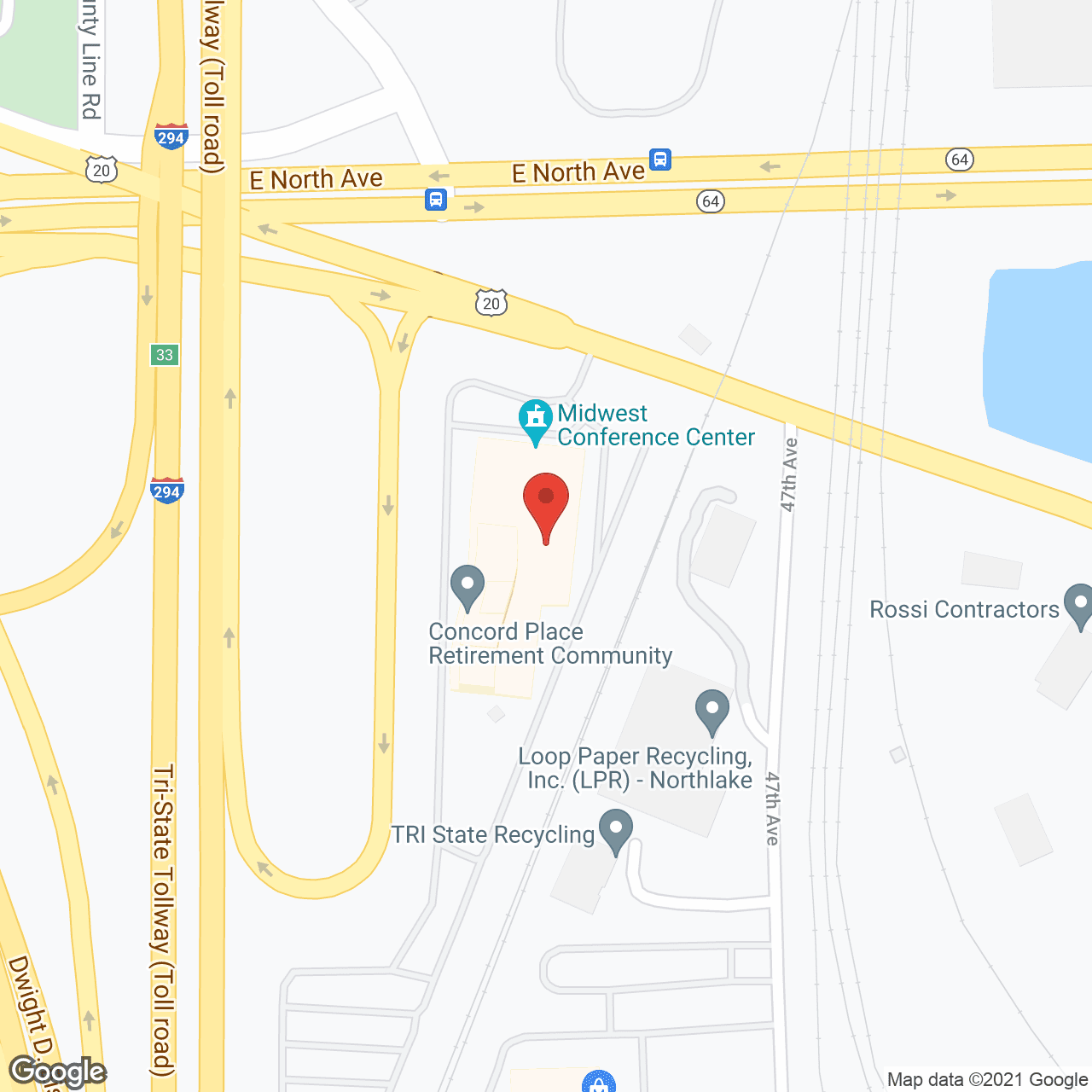 Concord Place in google map