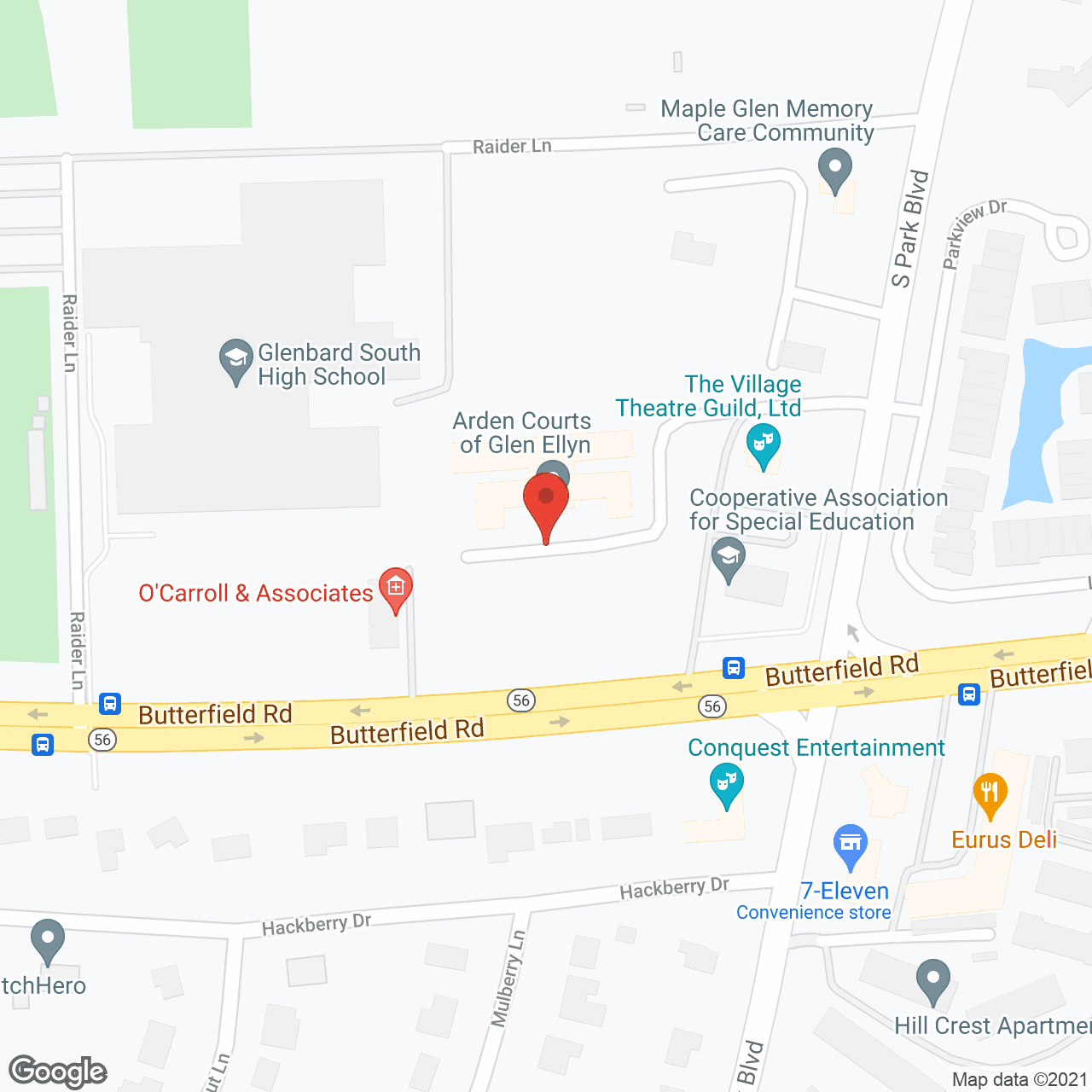 Arden Courts Glen Ellyn, A Memory Care Community in google map