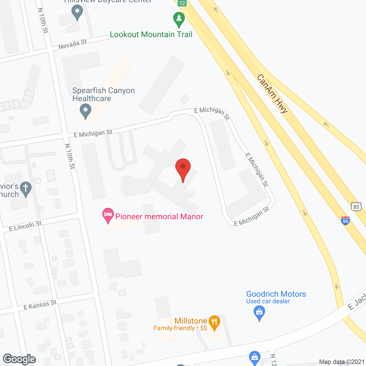 Spearfish Canyon Health Care in google map