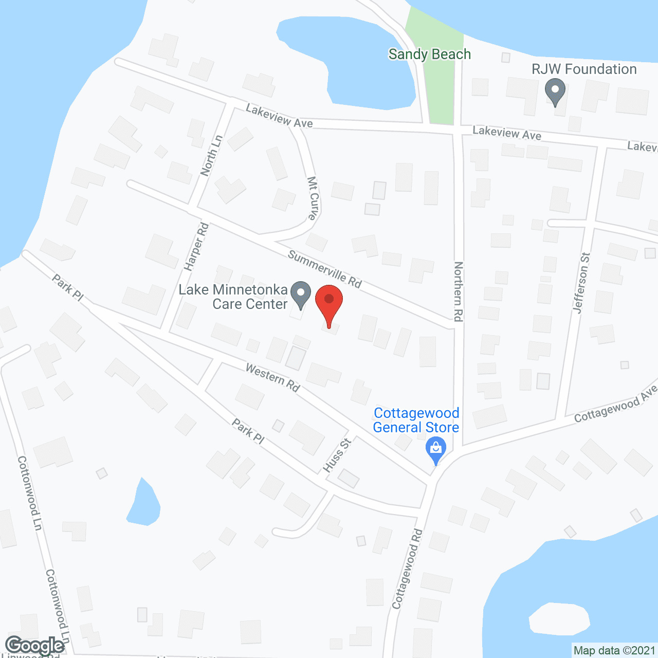 Lake Minnetonka Care Ctr in google map