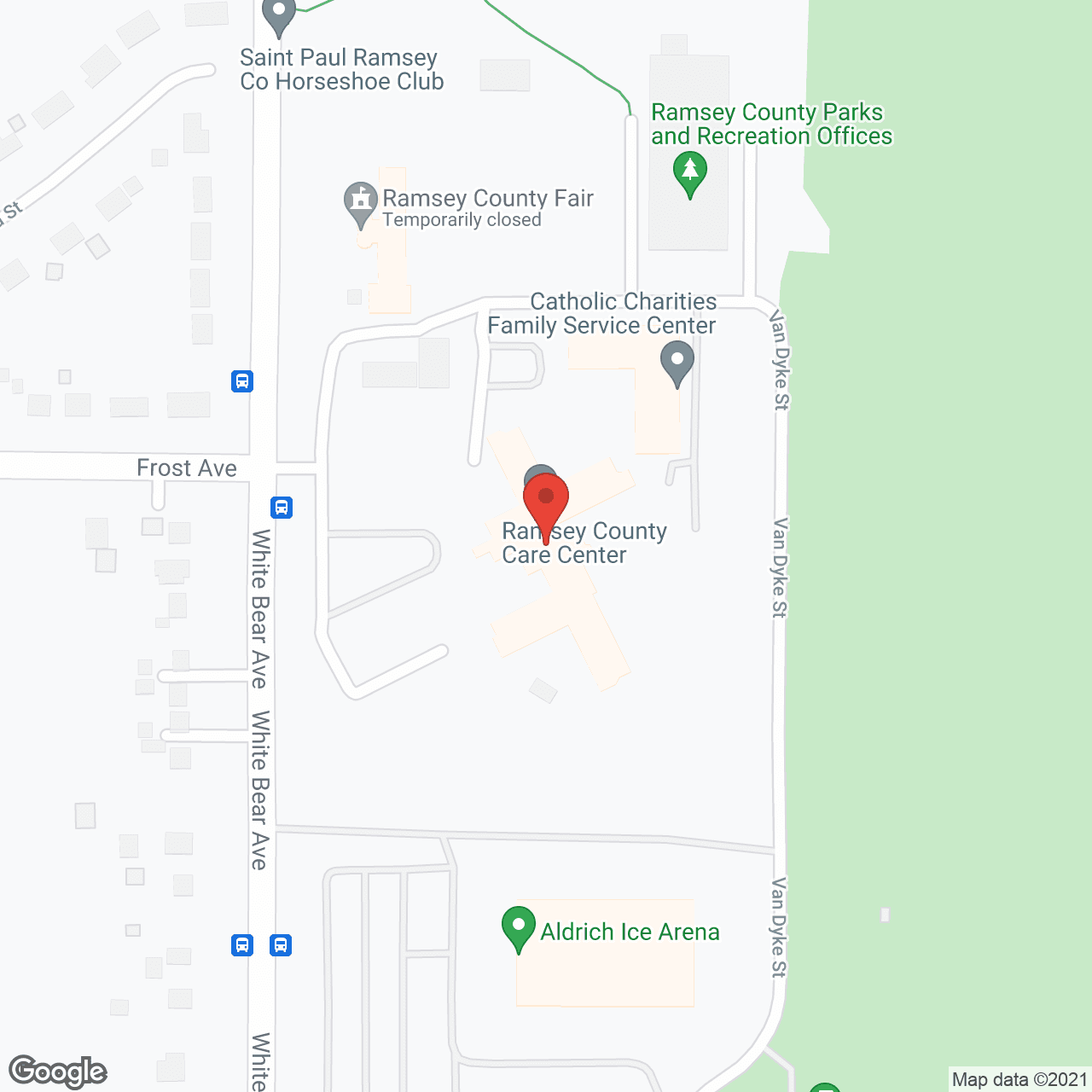 Ramsey County Care Center in google map