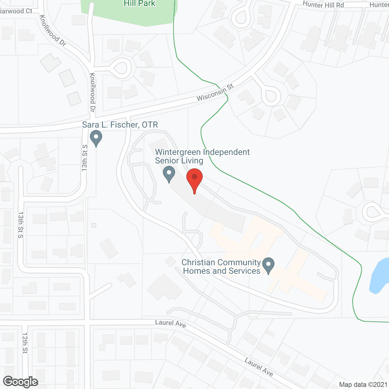 Pine Ridge Assisted Living in google map