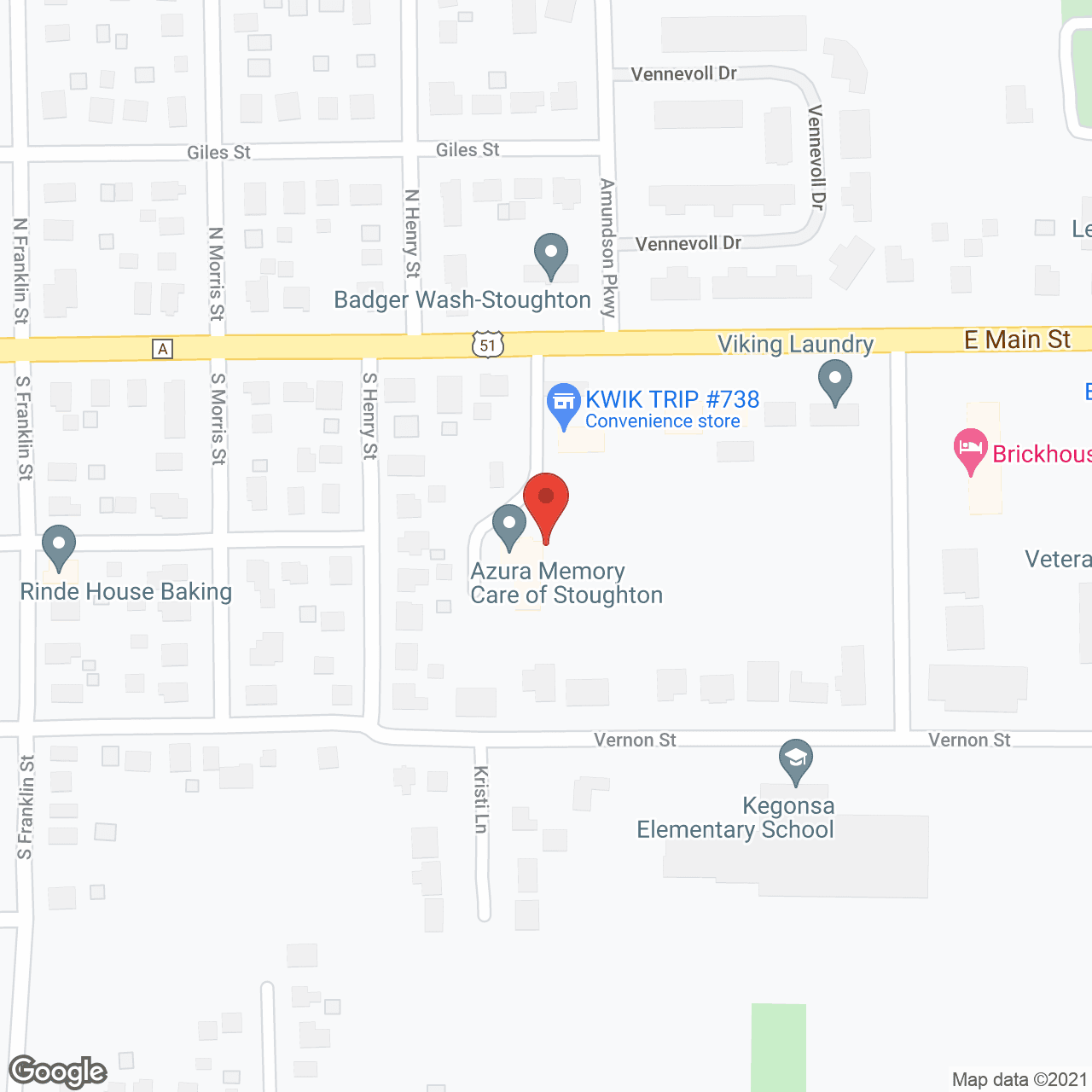 Dimensions Living Stoughton in google map