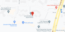Lincoln Manor in google map