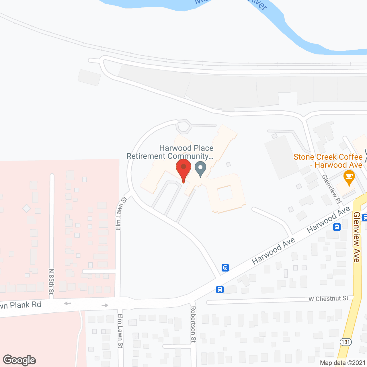 Harwood Place in google map