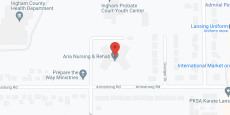 Aria Nursing and Rehab in google map