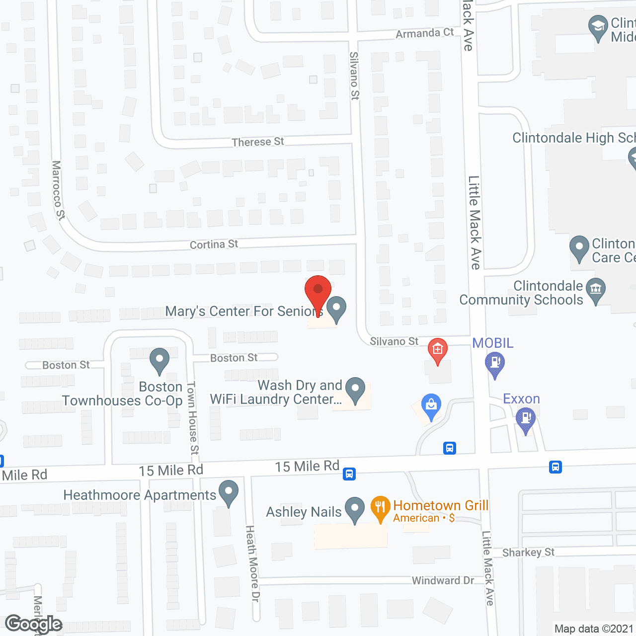 St Marys Assisted Living in google map