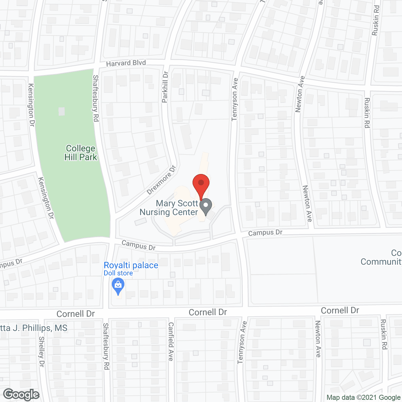 Mary Scott Nursing Ctr Inc in google map