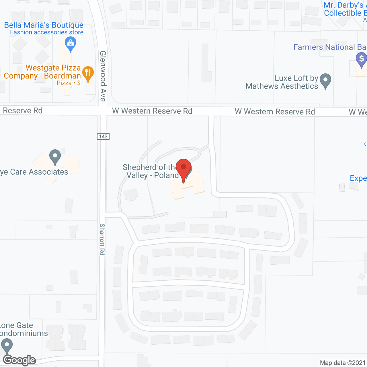 Shepherd of the Valley- Poland in google map