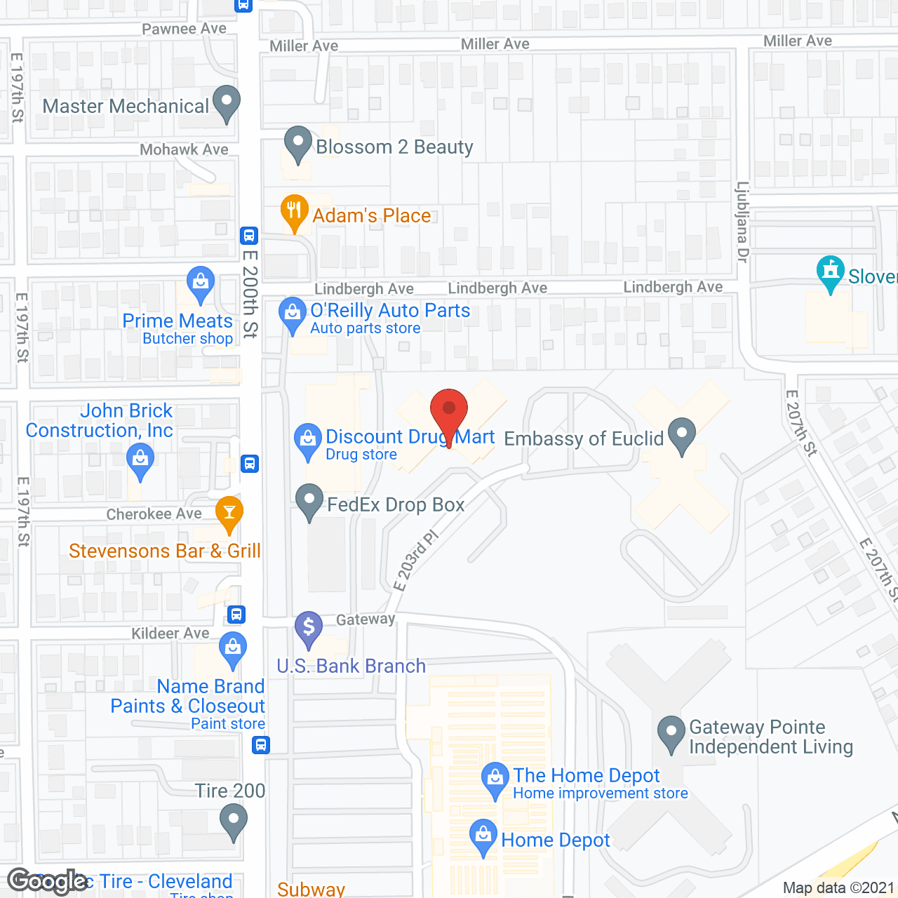 Heritage of Euclid in google map