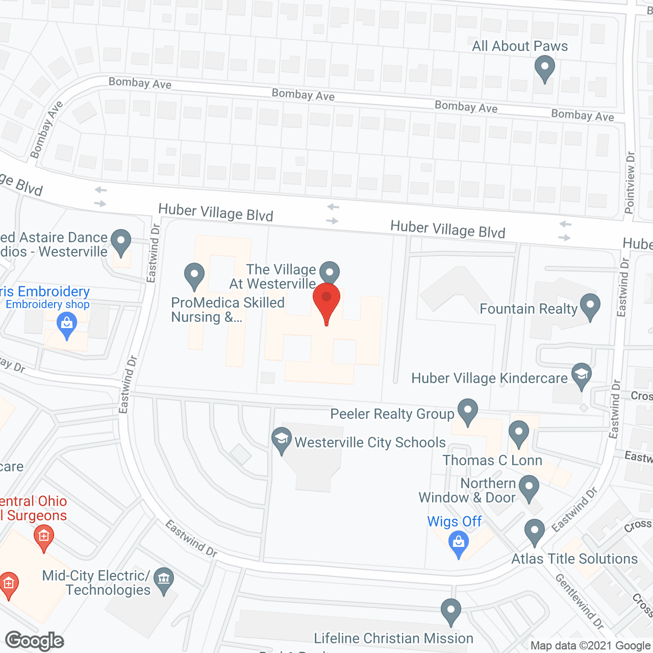 The Village of Westerville in google map