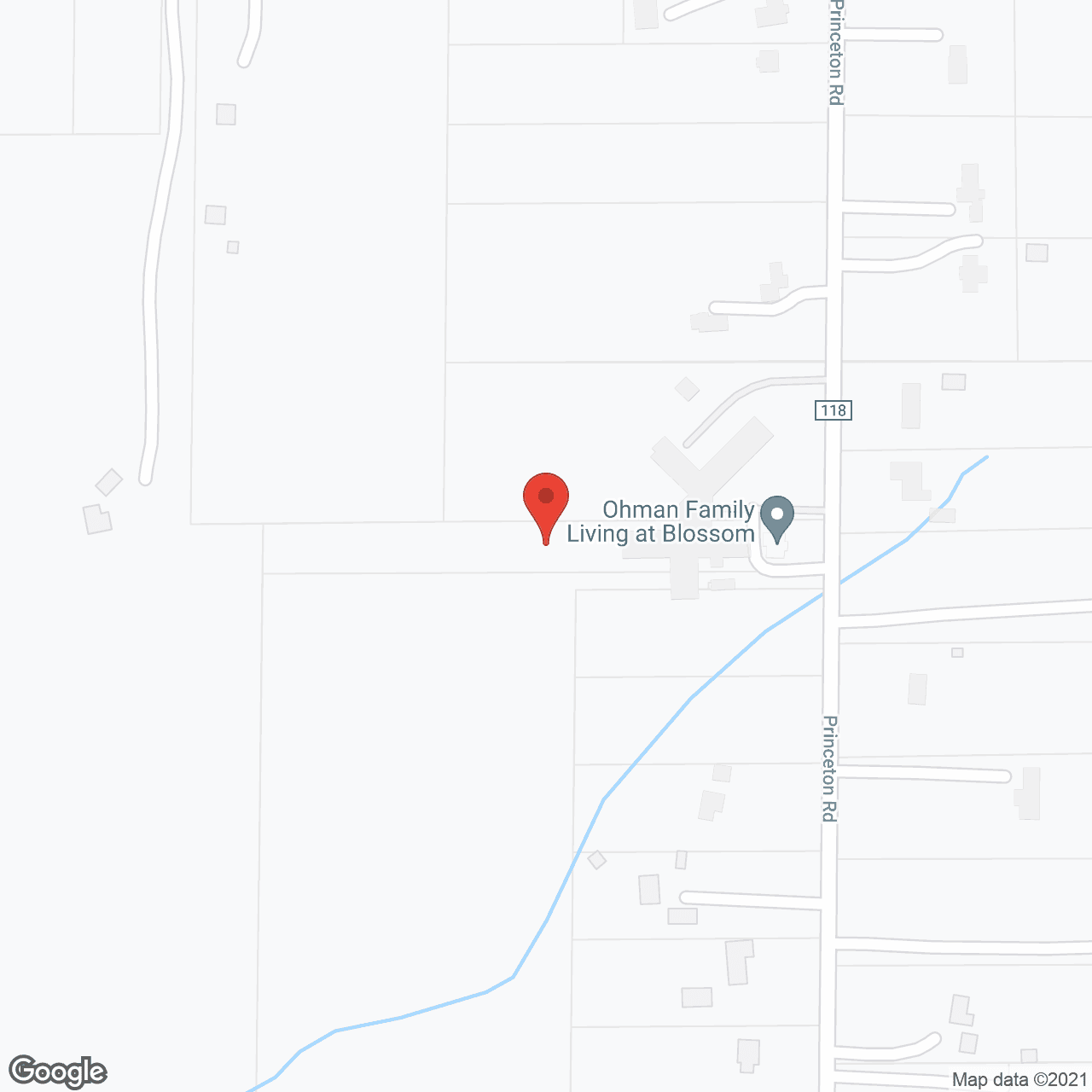 Ohman Family Living at Blossom in google map