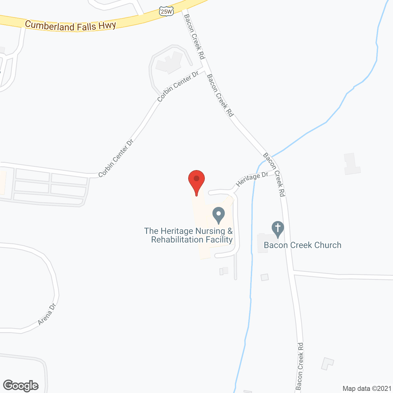 The Heritage Nursing and Rehab in google map