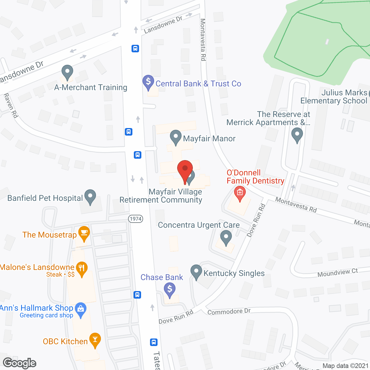 Mayfair Village Retirement Community in google map