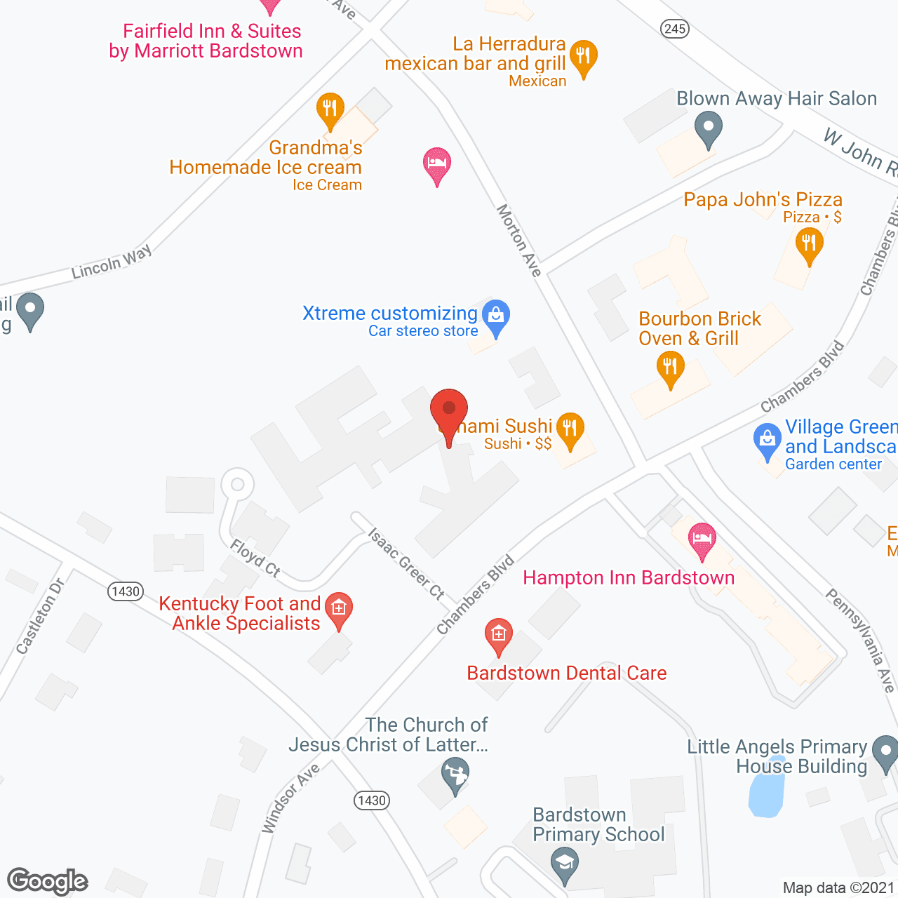 Windsor Gardens of Bardstown in google map