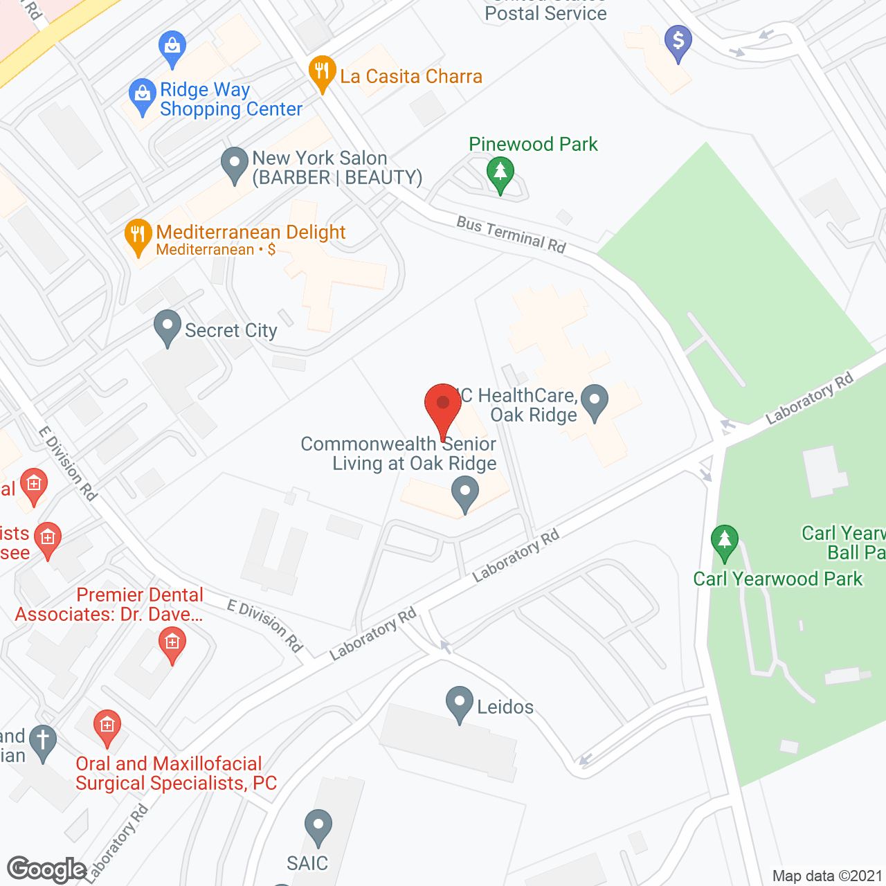 Viva Senior Living at Oak Ridge in google map