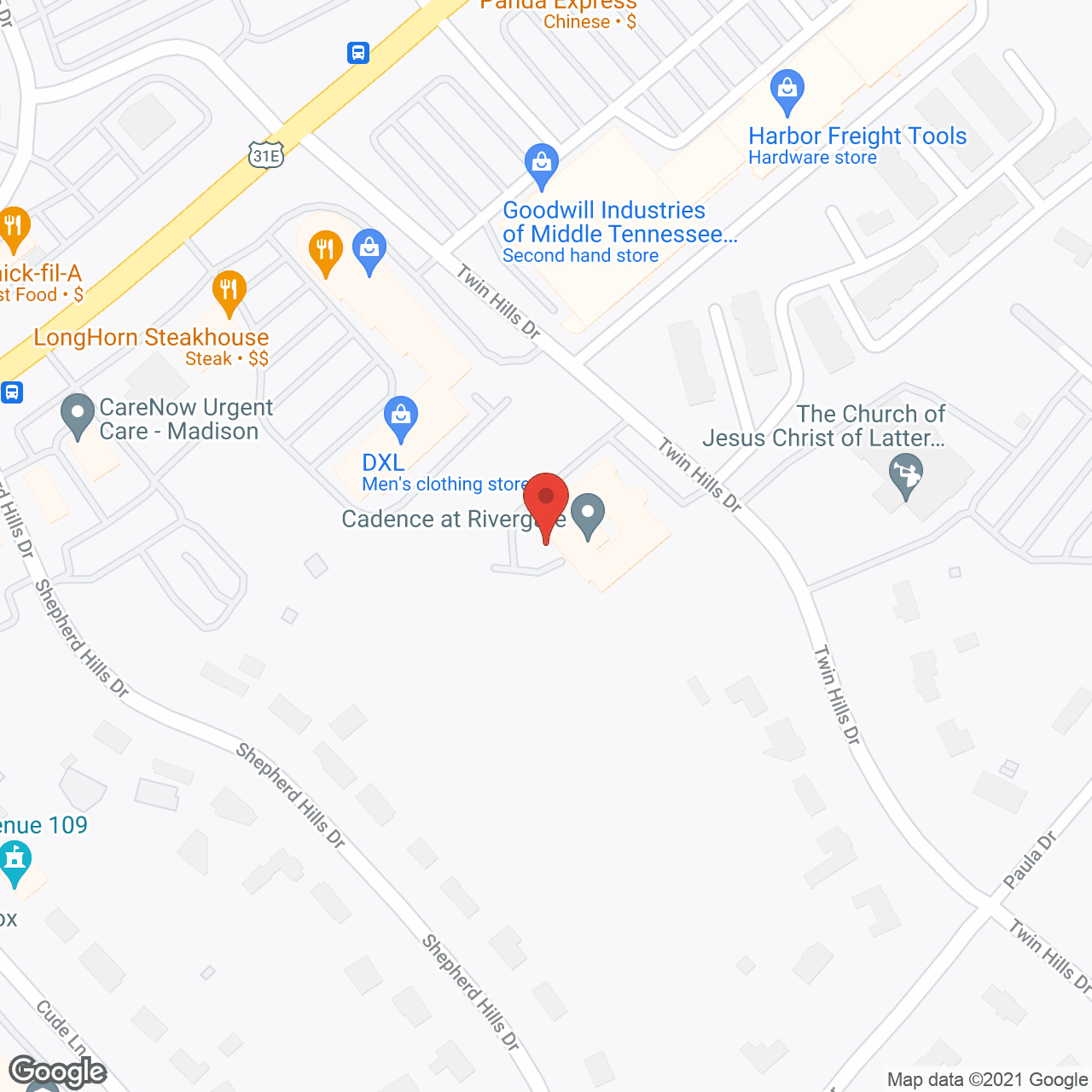 The Carriages of Rivergate in google map