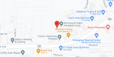 Serenity South Enterprise Senior Living in google map