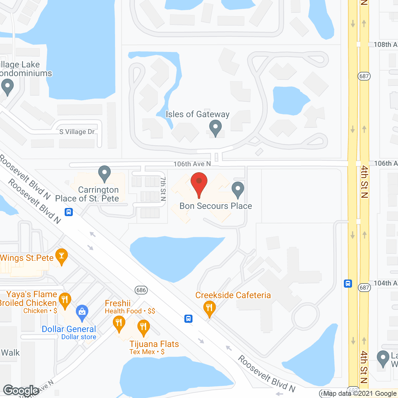 Aventura Bay Place Assisted Living in google map