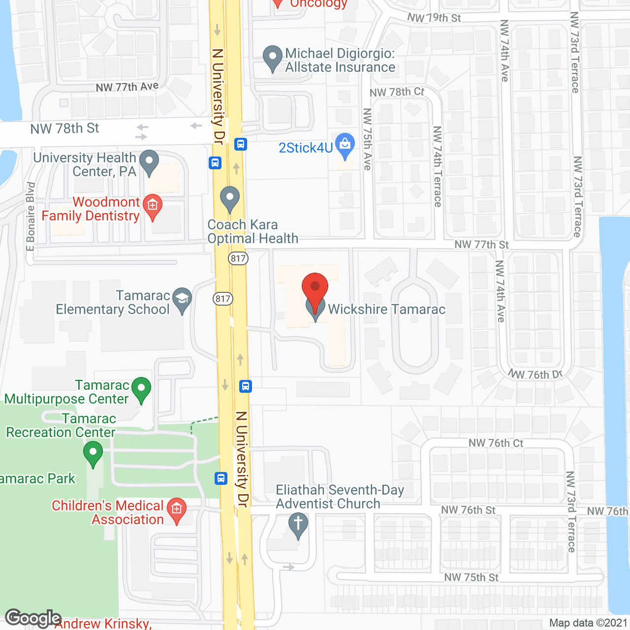 Colliers at Tamarac in google map