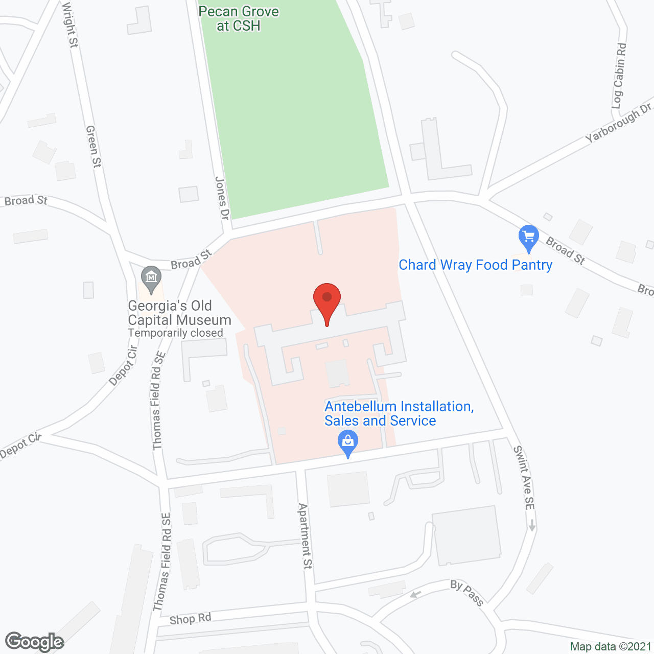 James B Craig Nursing Ctr in google map